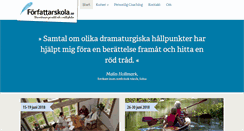 Desktop Screenshot of forfattarskola.se